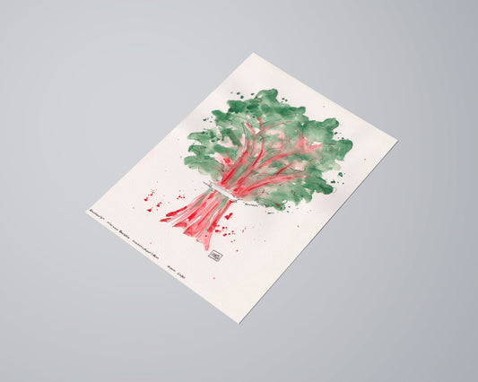 poster of an artwork of a rhrubarb